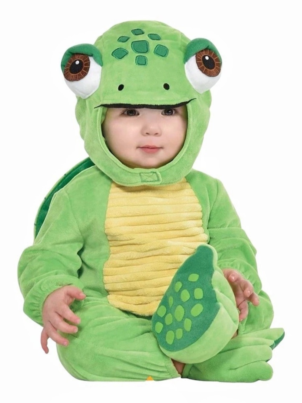 Suit Yourself Turtle Crawler Infant Costume Green & Yellow Baby 6-12 Months